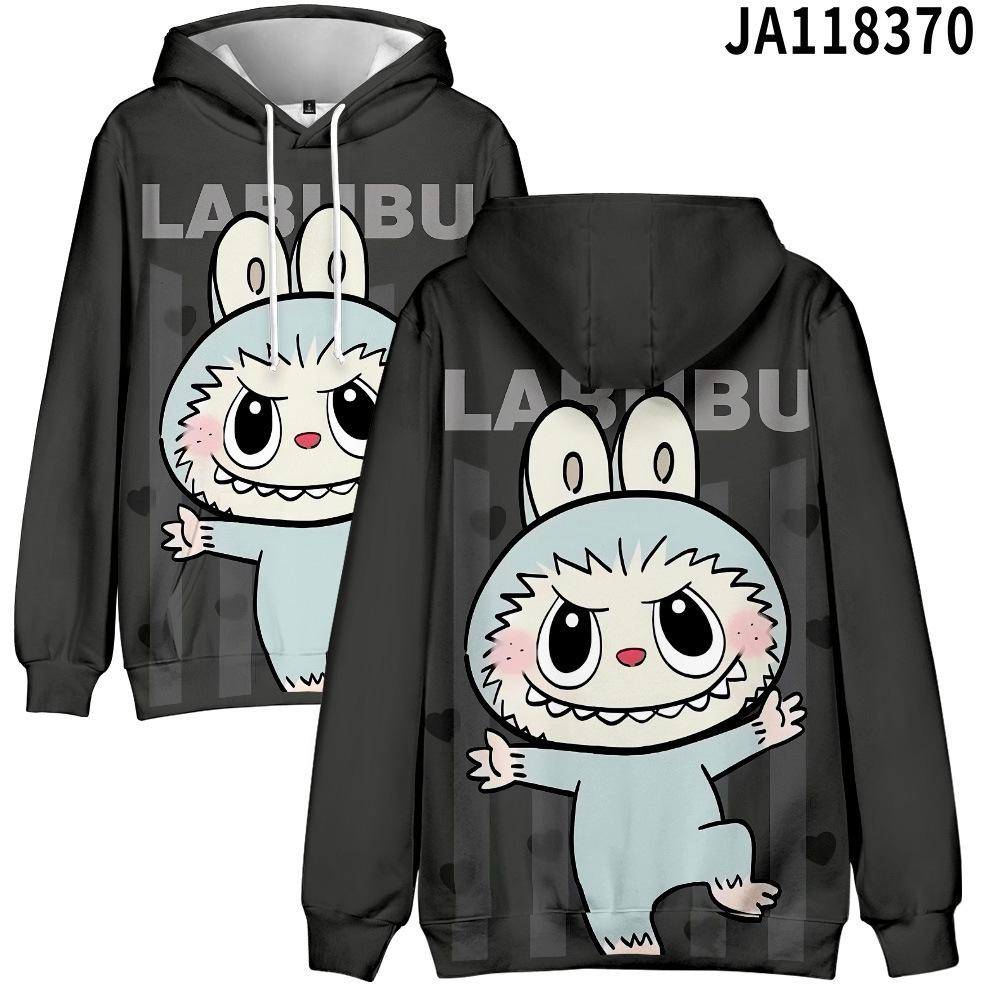 2025 New LABUBU Printed Children's Hoodie Cute Cartoon Style Girls' Hoodie Sportswear Casual Comfortable Style Top