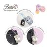 BESTEVER Fluffy Furries Plush Keychain Bag Charm - Gray Tabby Cat