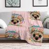 Rainbow Hedgehog Throw Blanket Soft Warm Blanket Gift for Grandparents