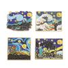 Ölgemälde 3-5 Stück/Set Emaille-Pins Tarotkarten Nachthimmel Schwarze Katze Broschen Anstecknadel Punk Gothic Schmuck Geschenk für Freunde