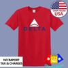 Delta Airlines Herren Rot Größe S bis 5XL