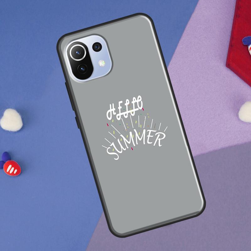 Hello Summer Flowers Cover For Xiaomi 14 Ultra 13 11T 12T 13T 14T Pro POCO X6 X7 Pro X3 X5 F3 F5 F6 M6 Pro Case