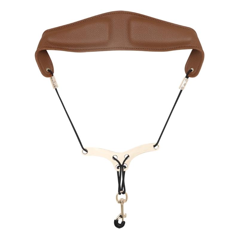 

Adjustable Neck Strap Padded Saxophone Strap for Tenors/Alto/Sopranos Saxophone светло-коричневого