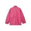 Li Ning Bad Five Sports Basketball Series Solid Color Loose Casual Jacket Women Jacket Bright-Pink AFDR410-1