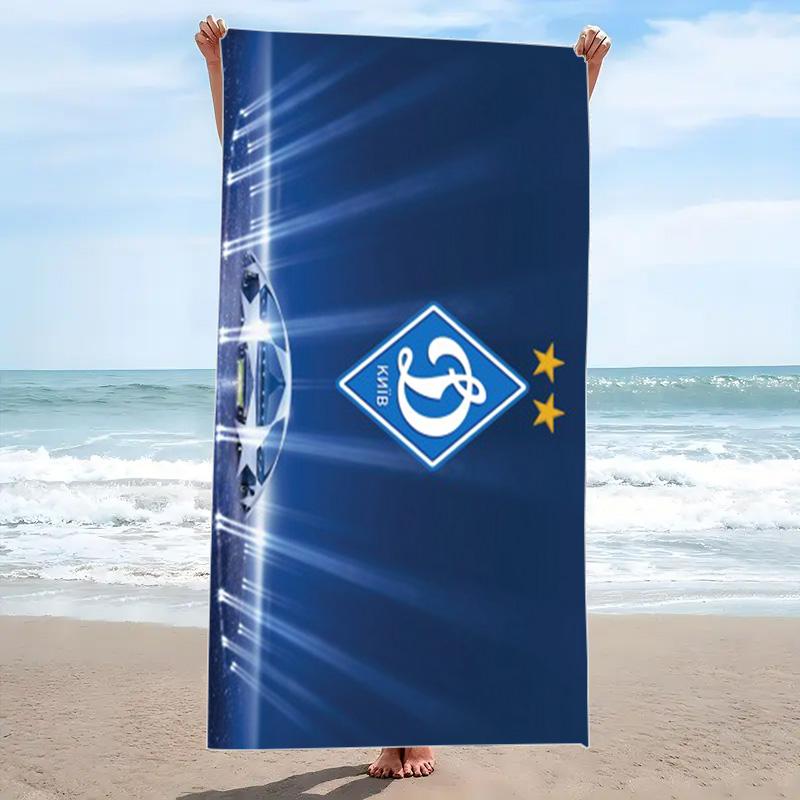 FC Dynamo Moscow Print Beach Towel, Large Soft Quick Dry Towel for Beach Camping Swimming