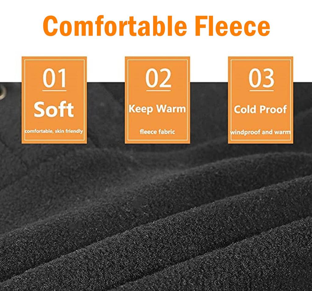 Winter Thermal Fleece Hat Hooded Outdoor Windproof Ski Mask for Outdoor Cycling in Cold Weather Neck Warm Windproof Hat