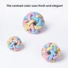 1PC Soft Colorful Pet Ball Toy Small Toy Dog's Toy Cat Toys Pet Dog Ball Bell Chew Toys Play Teeth Training Pet Products