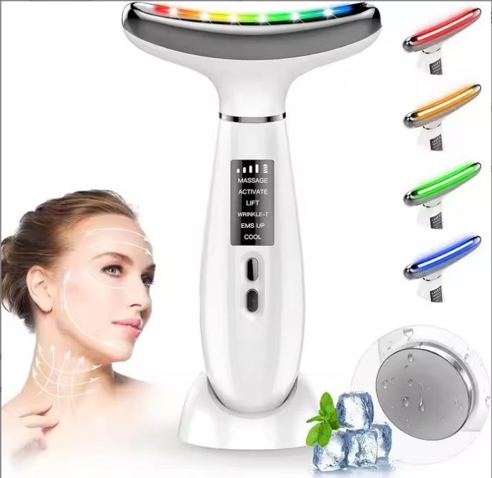 Seven-Color Light Beauty Device for Face and Neck - Dual Use