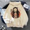 Anime Demon Slayer Kamado Tanjirou And Kamado Nezuko Print Hooded Men Women Hoodies Kimetsu No Yaiba Sweatshirt Harajuku Hoody