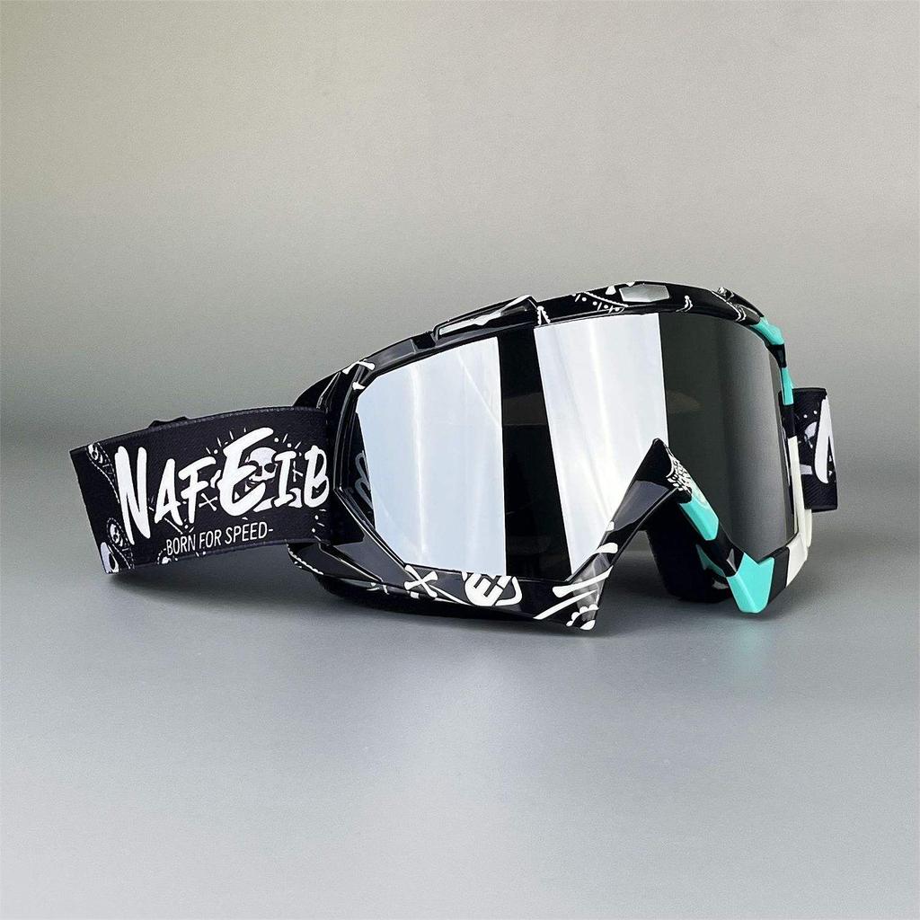 2026 Vibrant Frame Design Motocross Goggles UV400 Lens  Lightweight Durable Adjustable Strap Outdoor Sports Riding Goggles