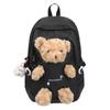 Cute Plush Bear Backpack Sweet Rucksack Fashion Student School Bag  Junior High School