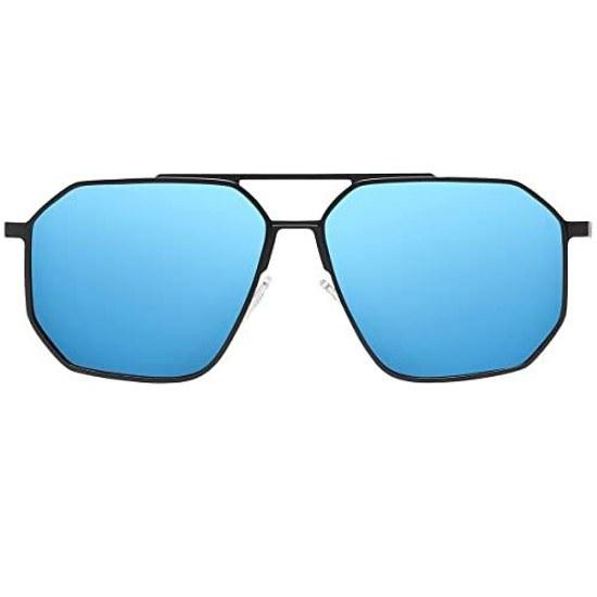 DUCO Sunglasses Men Women Polarized Lens Teardrop Light Blocking UV Cut UV400 3032