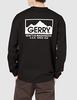 Improbes Casual "GERRY" Custom-Made Long Sleeve Printed T-Shirt, Men's, Black, Size S