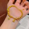 Engraving Cat's Eye Bead Star Bracelet Elegant Granulation Dumpy Elephant Bracelet  Ancient