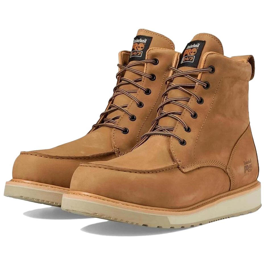 Timberland Pro Leather Comfortable Versatile Ankle Boots Men ankle boots Wheat TB1A5VRB231