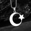 Exquisite Stainless Steel Personalized Celtic Wolf Head Pendant Necklace Men's Simple Jewelry Accessories