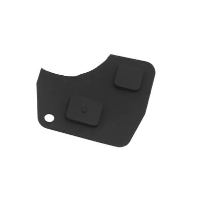 ACROPIX Smart Remote Control Key Case Shell Fob 2 Button Rubber Replacement Pad for Toyota Black 1 Pcs