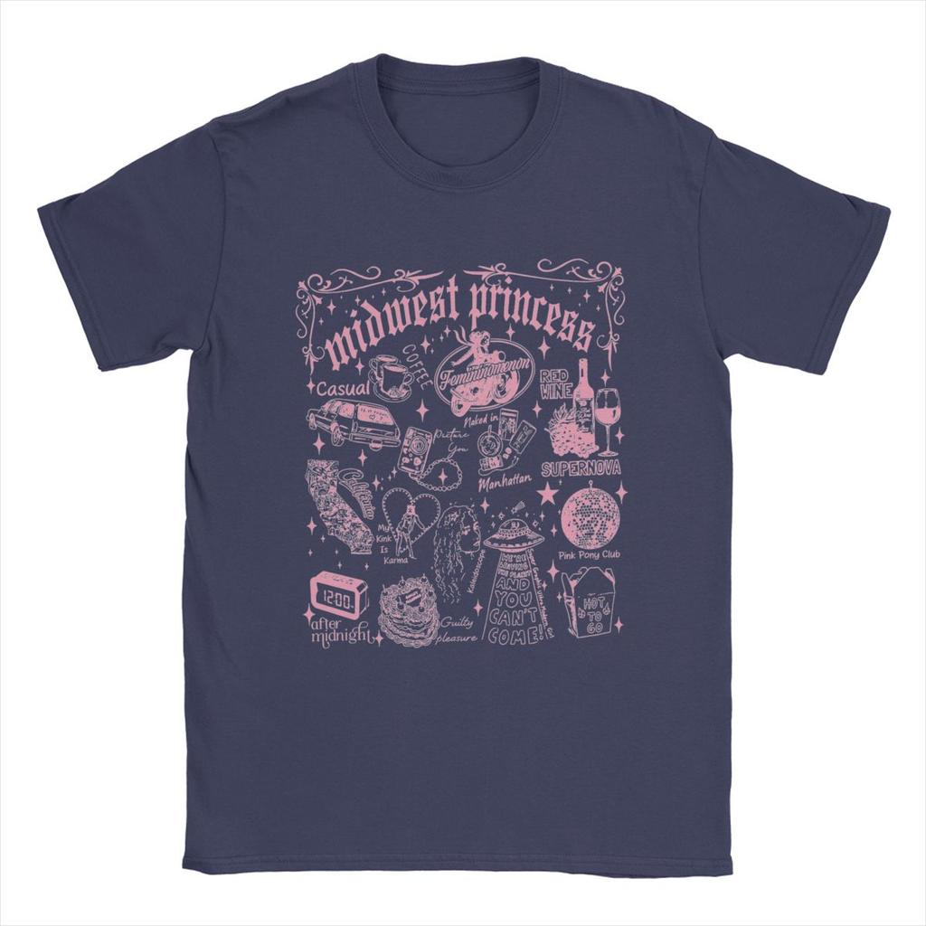 Heren T-shirts Chappell Roan Pink Ponys Club Vintage Katoenen T-shirt Korte Mouw T-shirt Ronde Hals Kleding Zomer