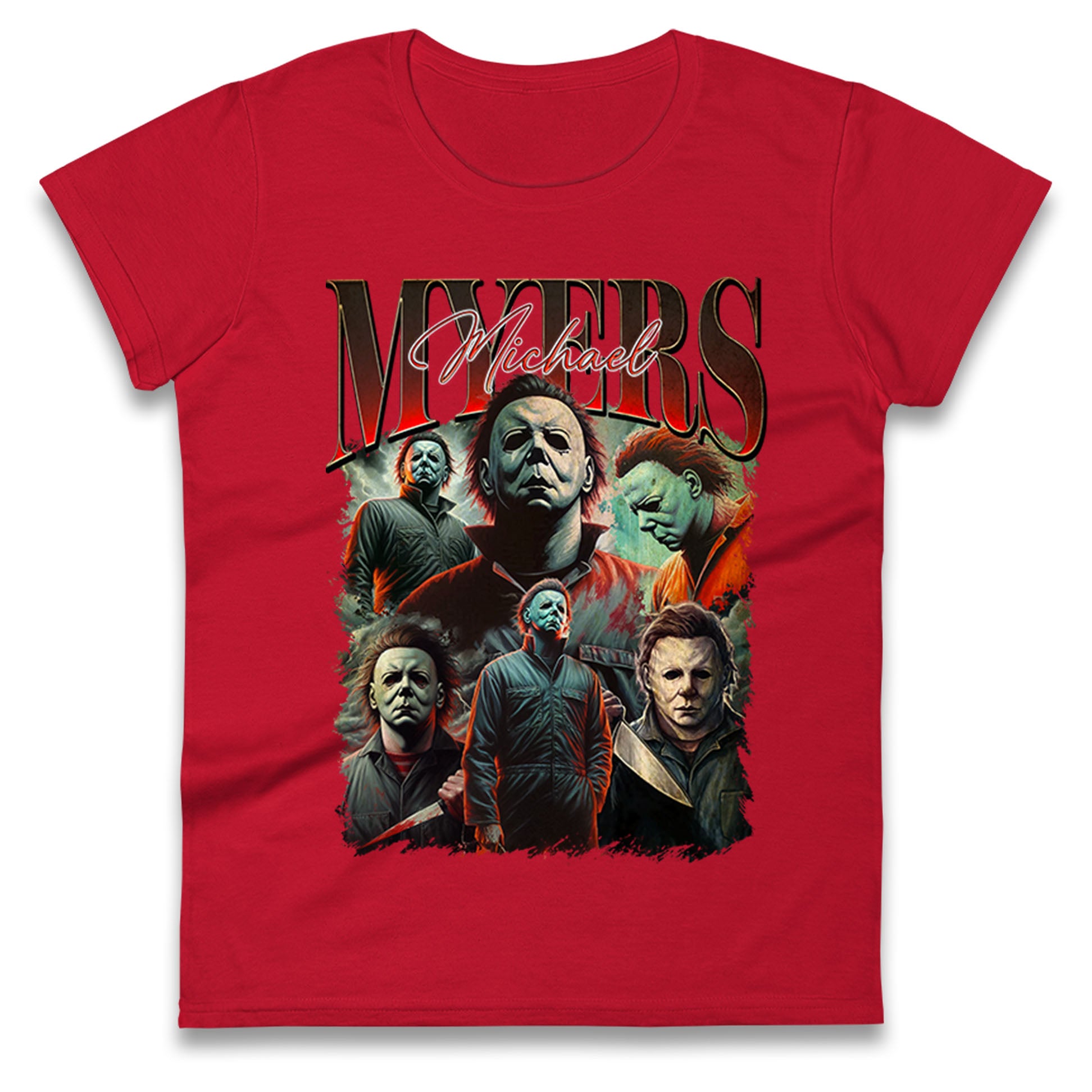 Michael Myers Halloween Bootleg Womens T Shirt Mens Tops Tees Unisex 3XL