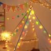 10LED Fairy Light Bedroom Decor Rainbow For Party Battery Powered 150cm Lights String Star&Cloud