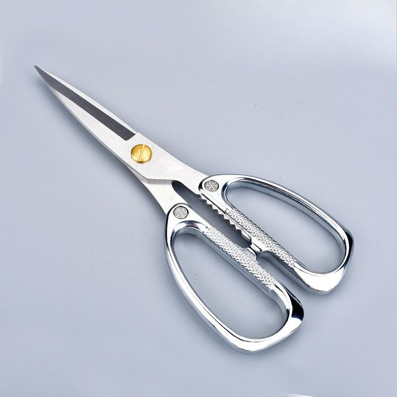 Diamond-shaped Stainless Steel Scissors Made of Alloy, Strong Kitchen Chicken Bone Scissors, Large Scissors for Cutting Fabric