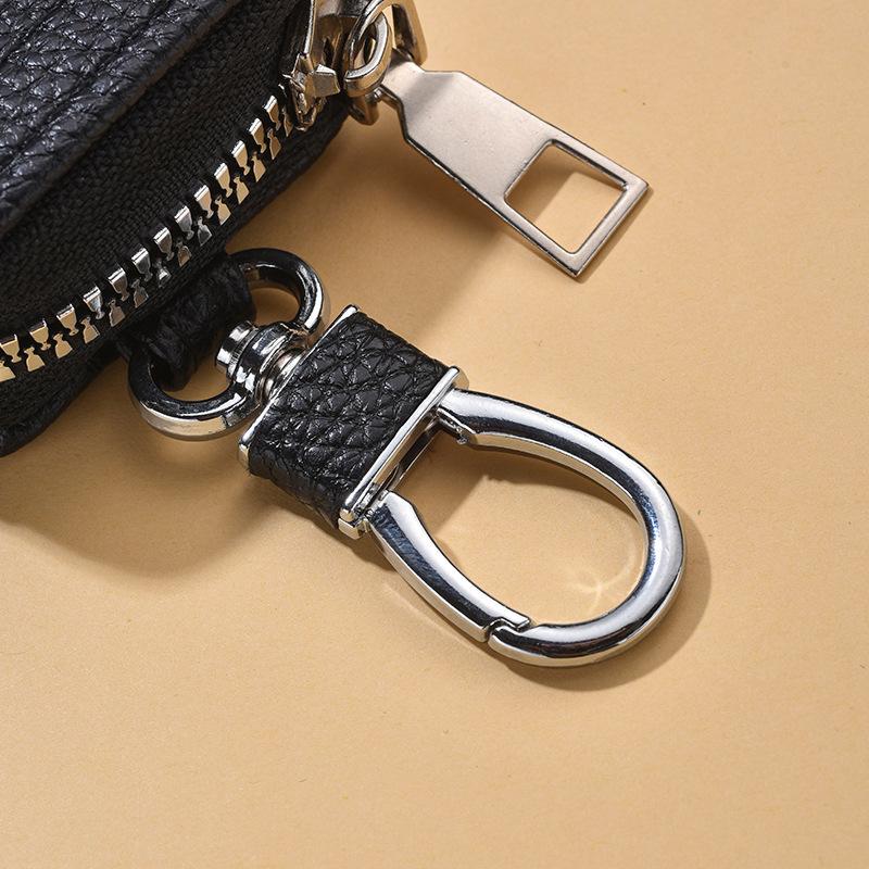 PU Leather Keychain Men Women Key Holder Organizer Pouch Fashion Car Key Wallet Housekeeper Key Case Mini Card Bag