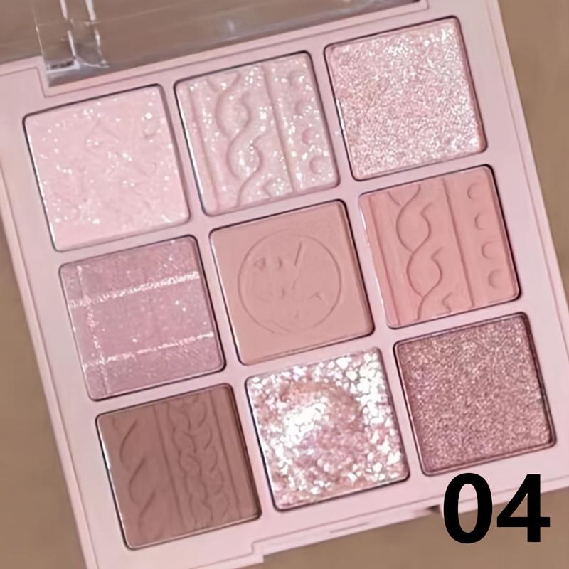 

9-Color Chocolate Eyeshadow Palette Long-Lasting, Shimmer & Matte Finishes, Pink & Brown Tones, Lightweight ≤3.38oz, 9-18 Shades Eyeshadow Set