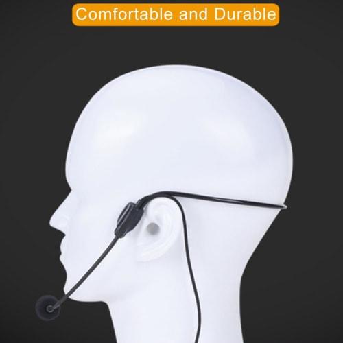 Portable Loudspeaker, Compact 3.5mm Wired Headset Microphone, High-Fidelity Sound Quality, Lightweight ABS Construction, Instant Insertion and Use, Du