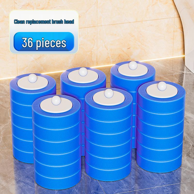 Wandmontiertes Toilettenbürsten-Set mit Einweg-Ersatzköpfen