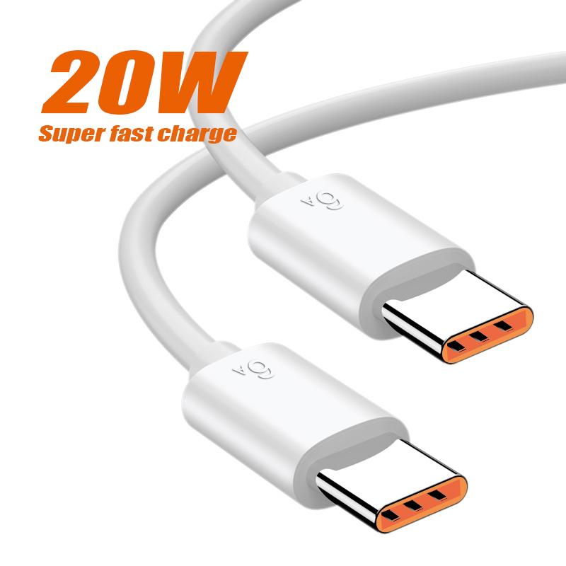 Fast Charging Data Sync Otg 20W/66W/100W PD Charger Cables Mobile Phone 3A Type C to Type C Cable USB-C Cable for Phone 14