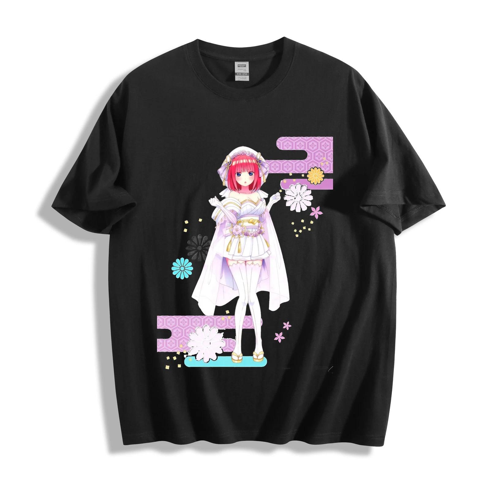 Anime Quintessential Quintuplets Nino T-Shirt- Japanese Bridal Kimono Unisex Tee XS