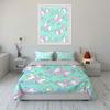 Set con Motivo Pastello di Fiocchi e Cuori Decorazione per Camera da Letto di Bambini e Adulti, Squisito Set Copripiumino a Tre Pezzi Regalo