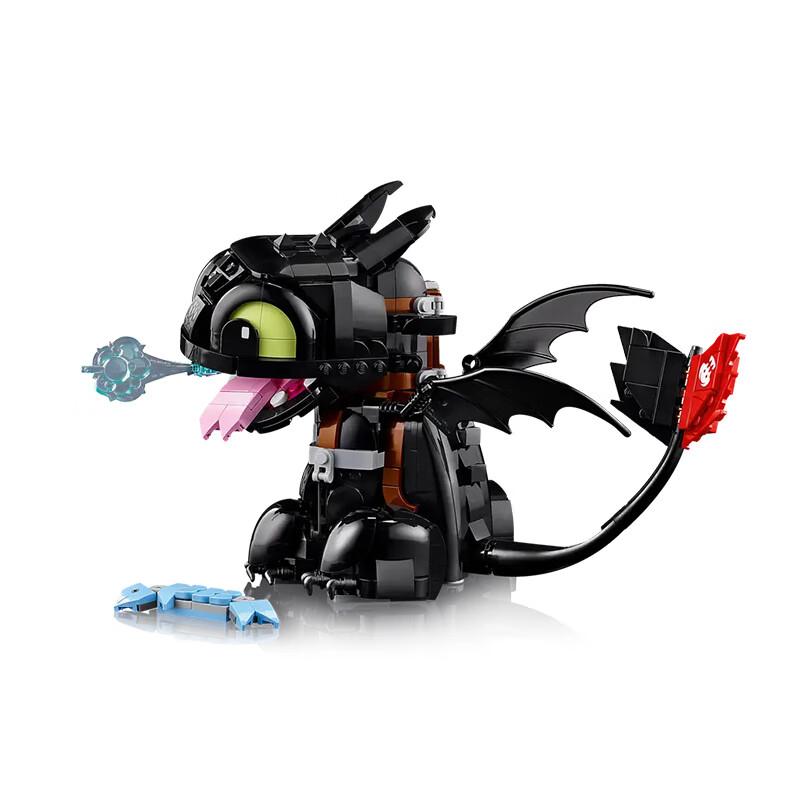 New IDEAS Series Building Block Toys for Boys and Girls Fan Collection, Birthday Gift 10375 How To Train Your Dragon - Toothless