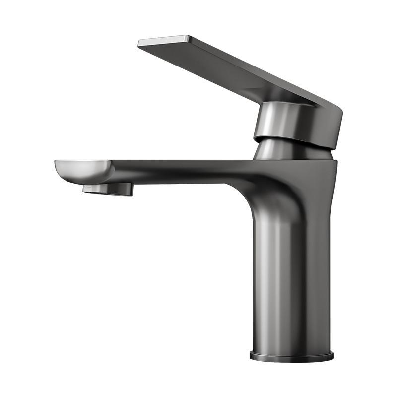 Thickened Stainless Steel Basin Faucet for Home Use - Hot & Cold Water Compatible