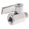 Nerezový kulový ventil 304 1/4" palce NPT vnější x vnitřní Malý mini ventil