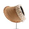 Beach Sun Hat Summer Straw Woven Empty Hat for Women Travel Vacation Straw Hat Without Top Hat