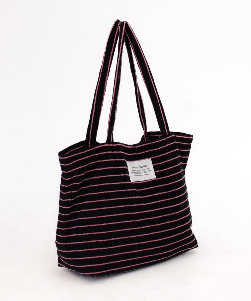 Mysti Core Terry Tote Bag (Blackberry)
