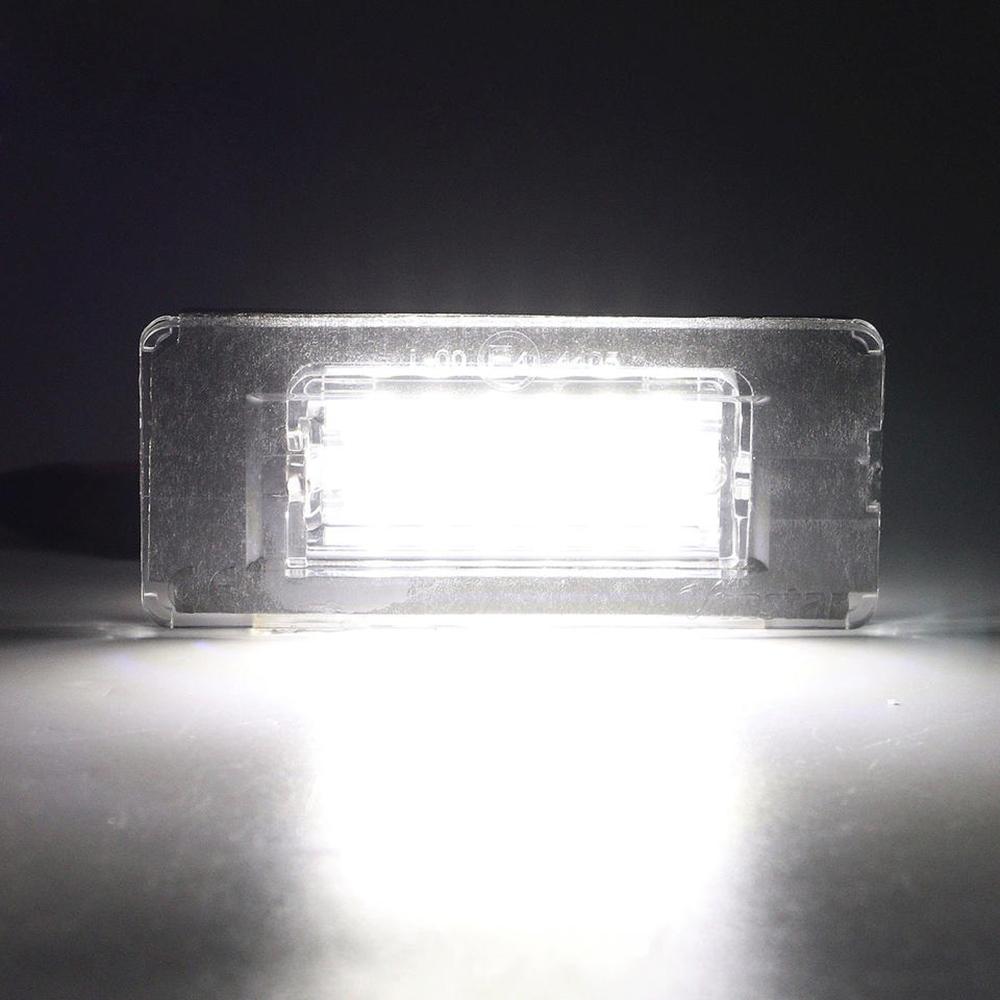 2PCS White 18SMD Car LED License Plate Light Lamp Beads for Mini Cooper R56 R57 R58 R59 Car Light