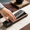 L CLOVER Incense Holder, Horizontal Storage with Lid, Stainless Steel Net, Buddhist Altar, Incense Burner, Incense Holder, Ceramic (Dark Brown)