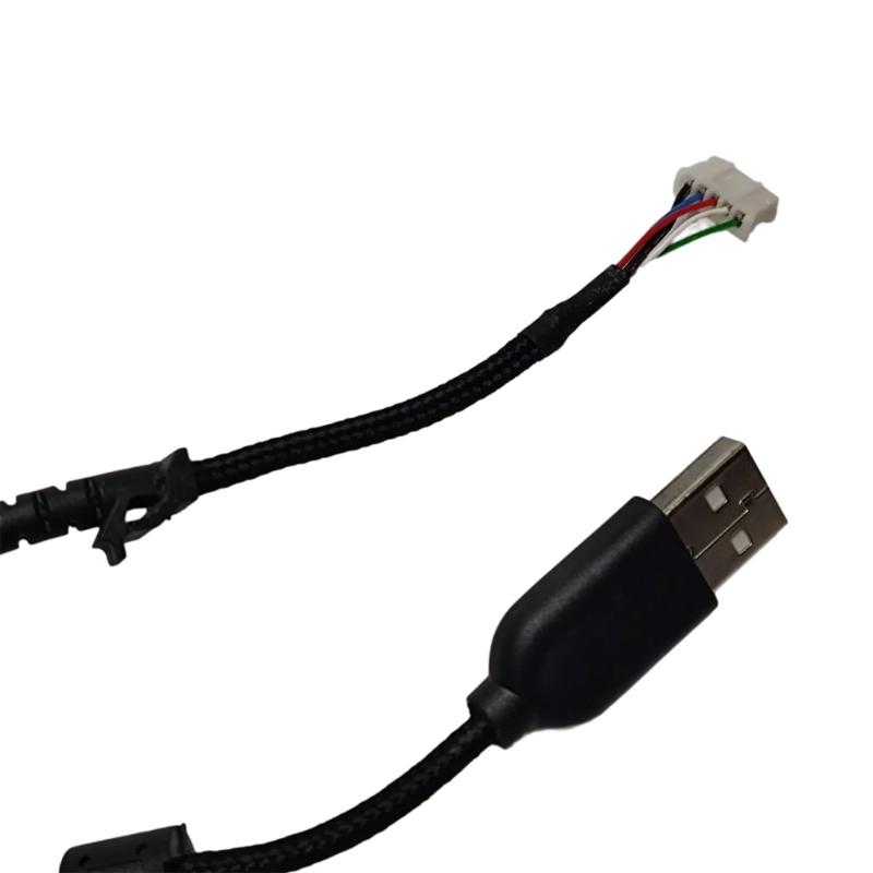 USB Mouse Cable Cord Nylons Mouse Line Replacement Wire for G502 Mouse Replacement Part Repair Accessory