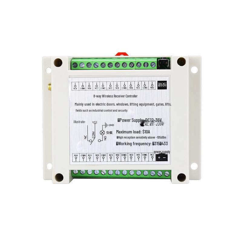 868MHz FSK Wireless Remote Control Switch/High Power 220V Eight-Way Relay Switch