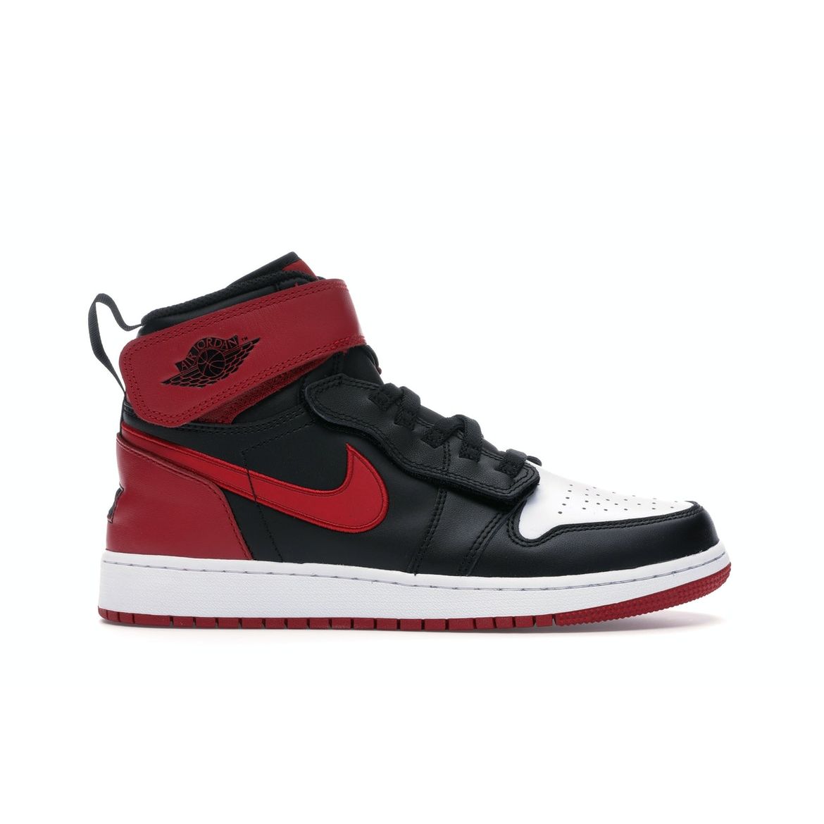 

Air Jordan 1 High FlyEase GS Black Gym Red Детские кроссовки Белые CT4897-001