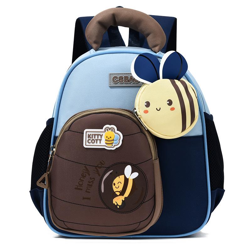 Schoolbag1011 Autumn and Winter New Kindergarten Schoolbag Cute Cartoon Children's Backpack Light Burden Reduction Boys and Girls Small Backpack