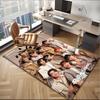 Kpop music Office Rug Chair Mat, Game Carpet, Suitable for Front Door, Bedroom, Living Room, Desk, Holiday Gift