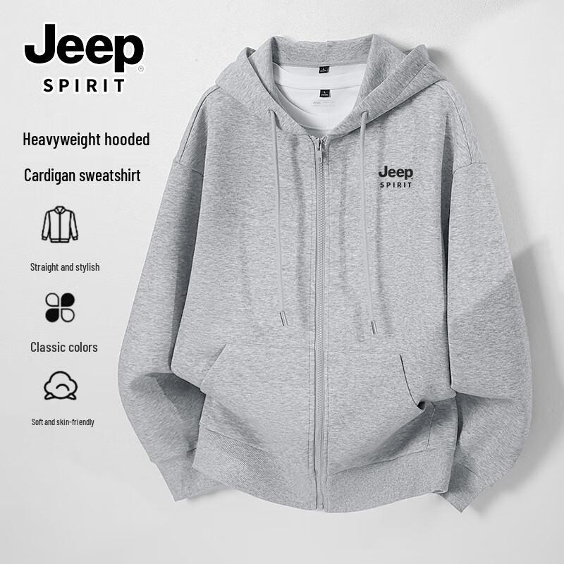 JEEP SPIRIT Men s Casual Hooded Jacket L