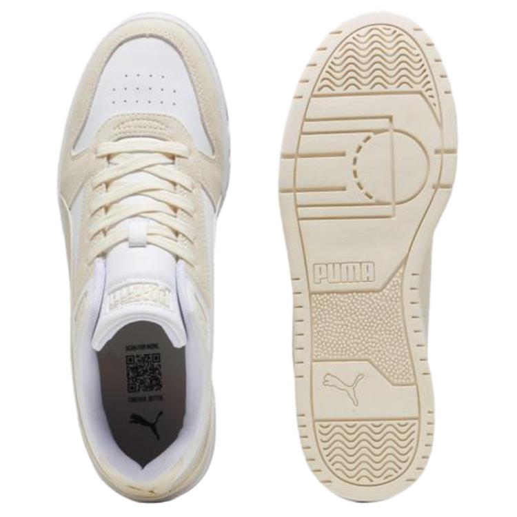 Puma RBD Game Comfortable Low Top Skateboard Shoes Unisex White 397471-01