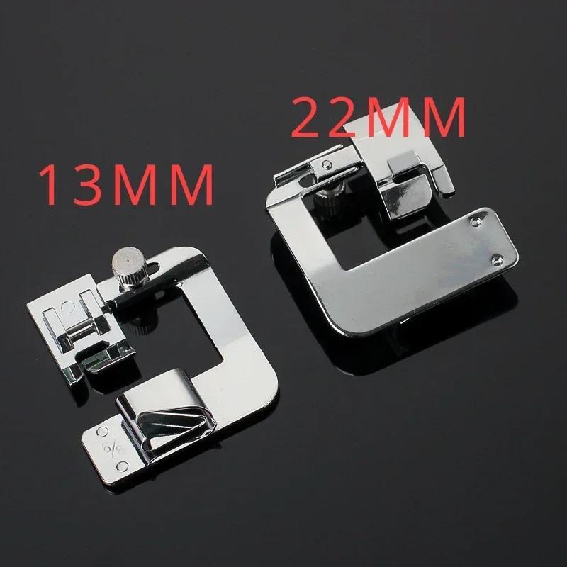 

Лапка для подгибки рулона 13/22 мм универсальная подходит для бытовых швейных машин Лапки для подгибки рулона тонкие ткани Швейные инструменты Аксессуары