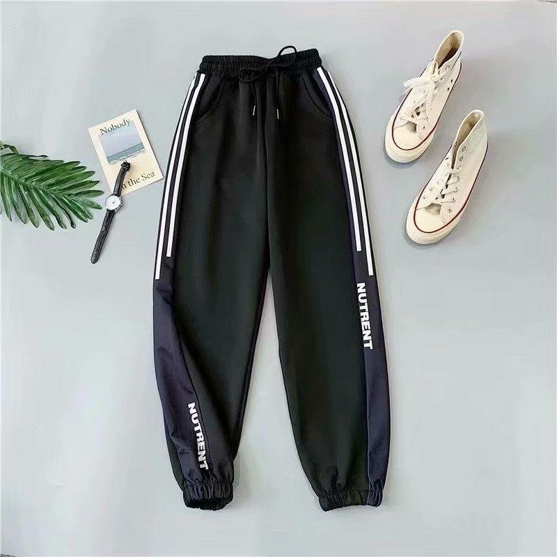 Women Sweatpants Female Korean Loose Casual Pants Jogger Pants Black White Student Couple Pants