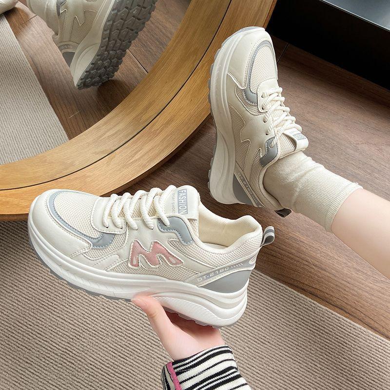 Popular Thick-soled Casual Mesh Lightweight Dad Shoes Small Size Women's Shoes Small Man