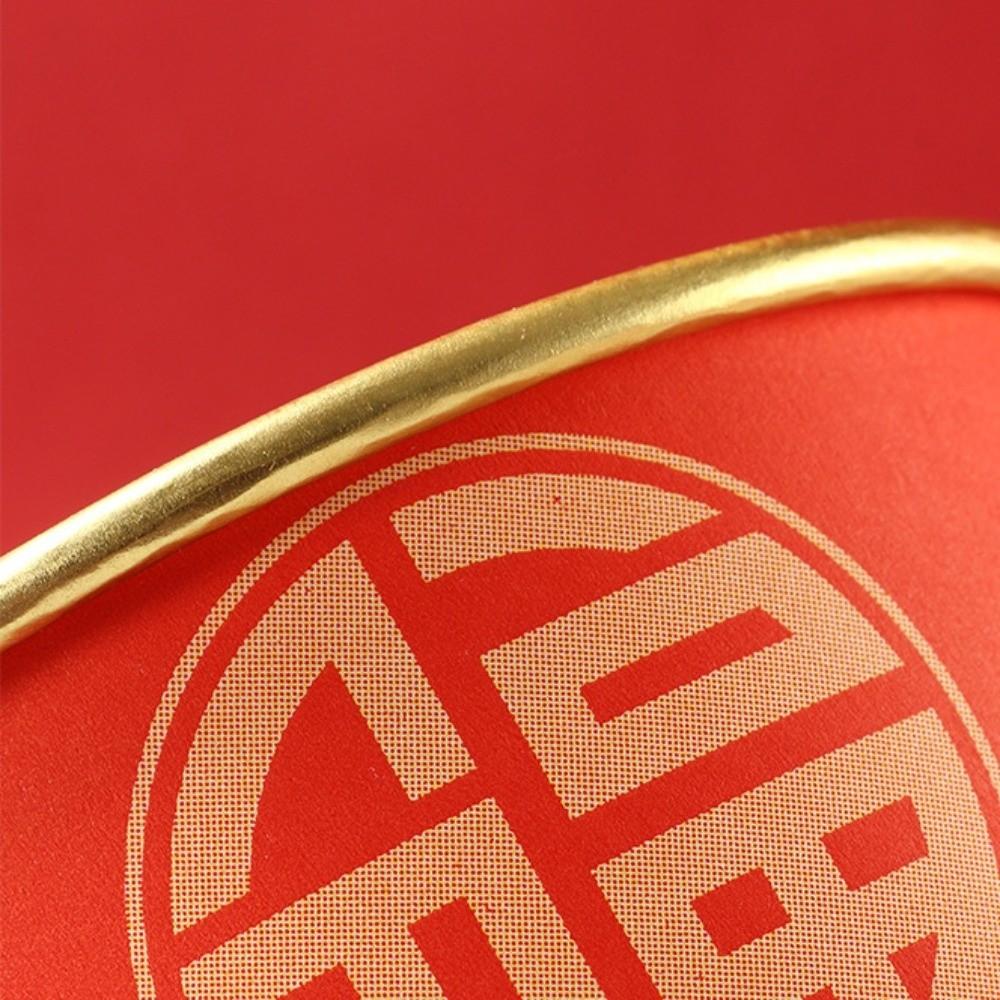 20pcs Paper Disposable Paper Bowls Lucky Fu Words Red Snack Bowls  Housewarming Party